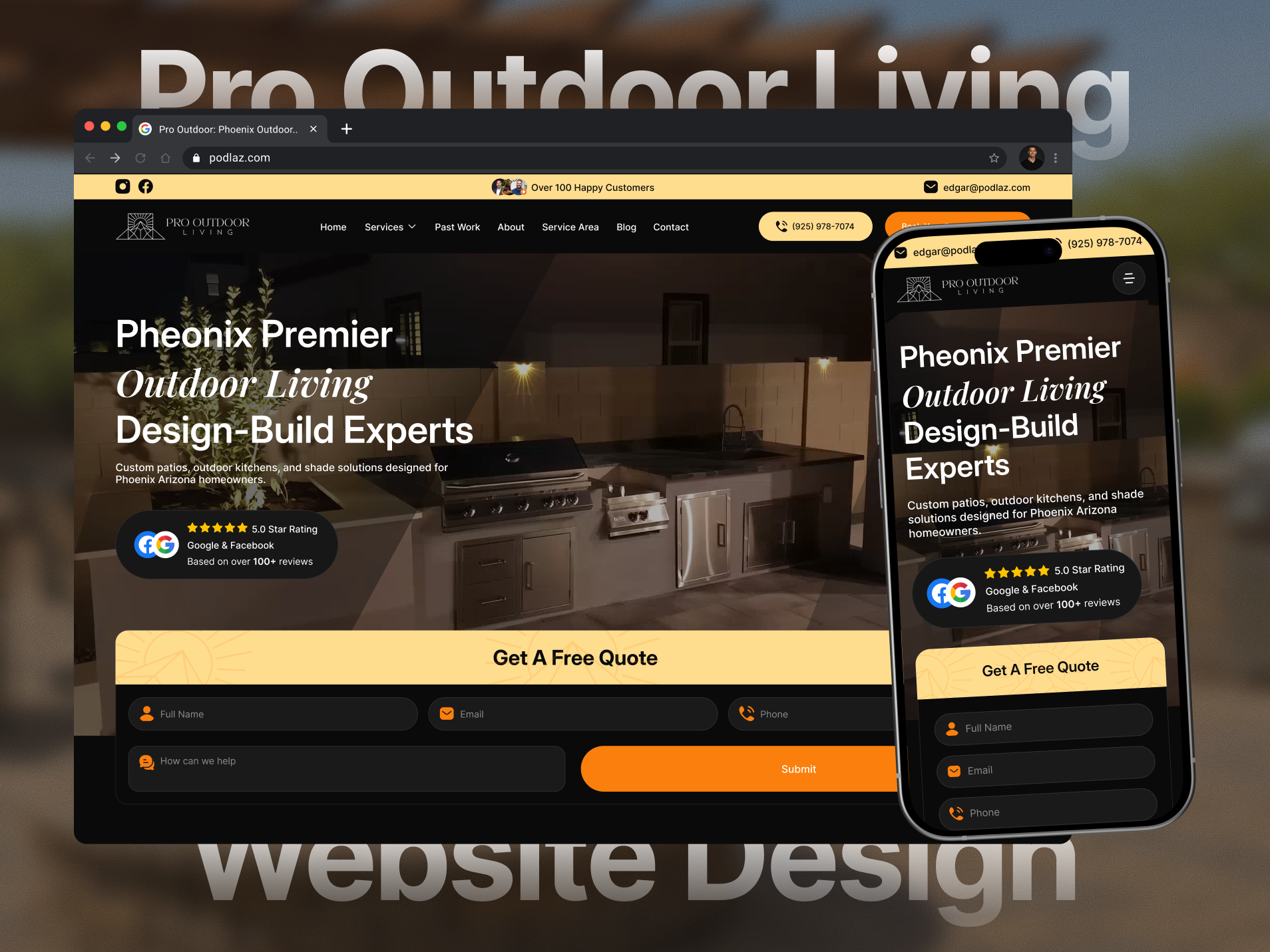 Pro Outdoor Living website