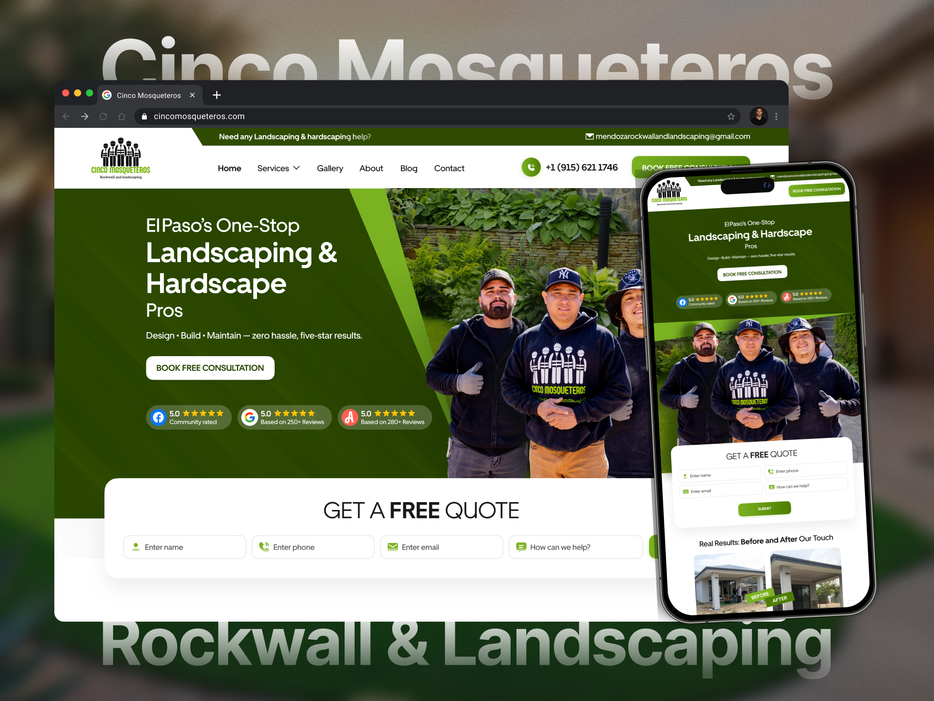 Cinco Mosqueteros website