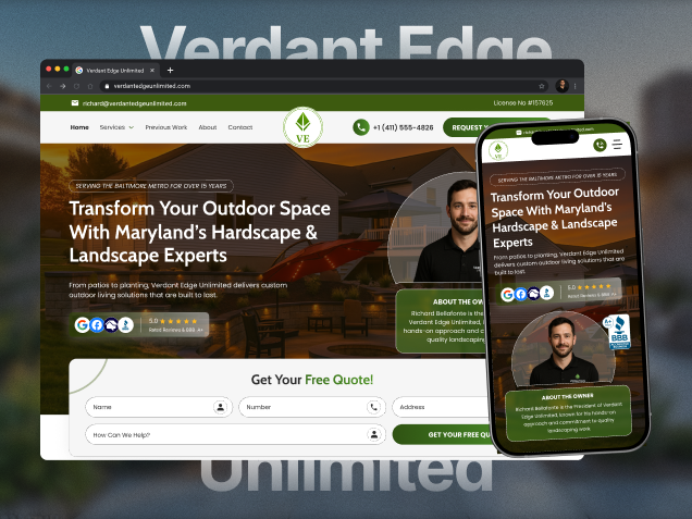 Verdant Scapes website
