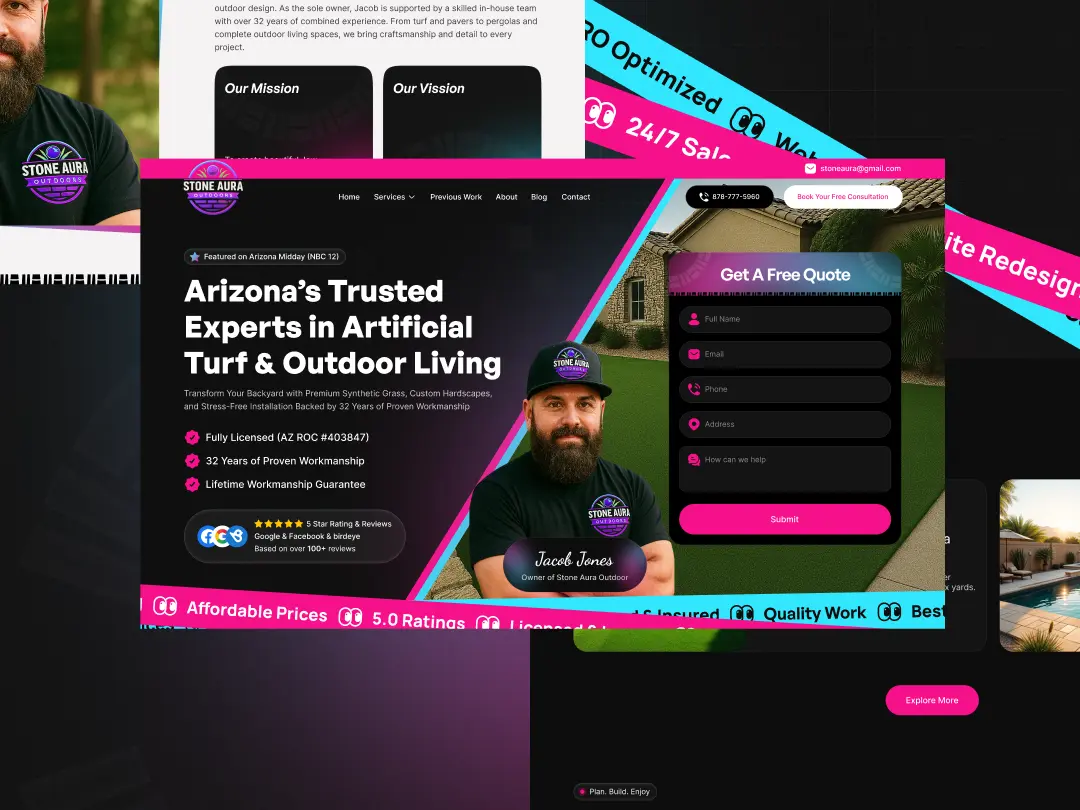 Stone Aura website