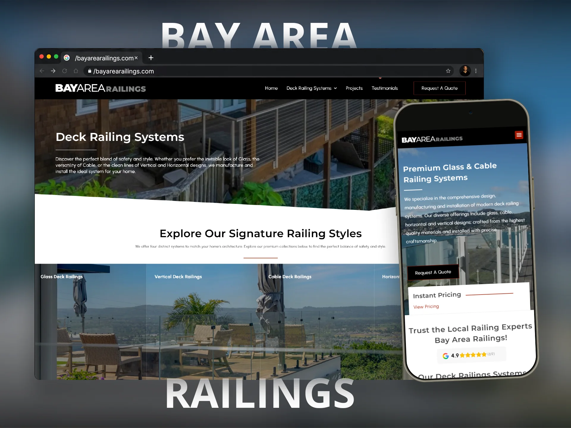 Bay Area Railings website