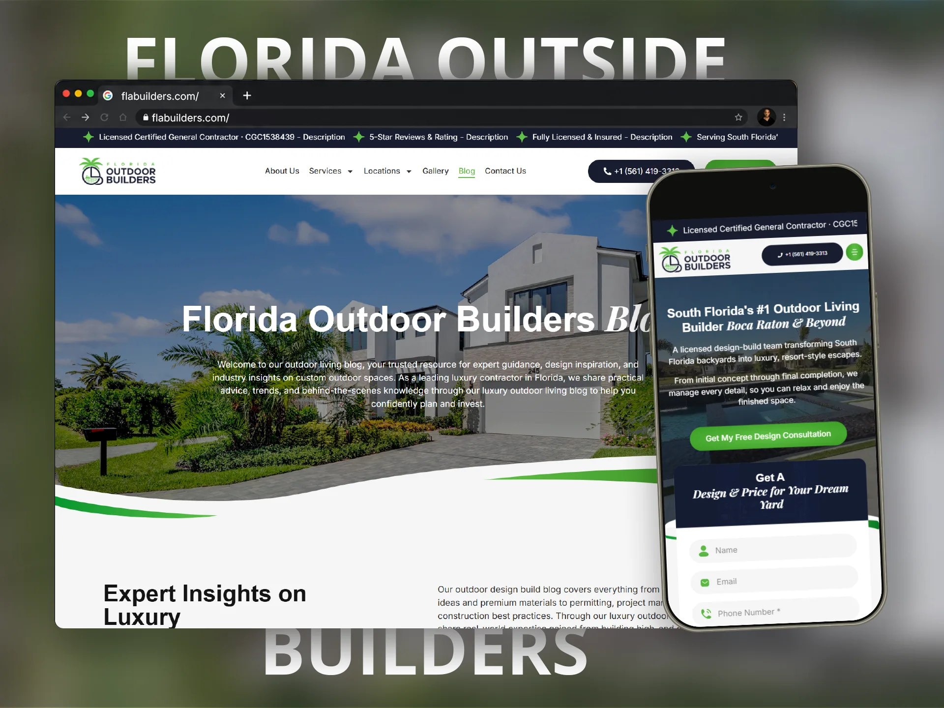 Florida Outdoor Builders website